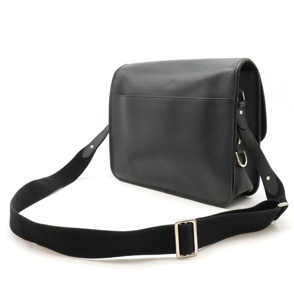 Louis Vuitton crossbody shoulder black bag Alexei Ardoise Taiga - Picture 1 of 8